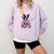Boston Terrier Boston Bull Terrier Comfort Colors Sweatshirt Orchid