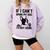 Boston Terrier If I Can't Bring My Dog I'm Not Going Men Women Kids Comfort Colors Sweatshirt Orchid