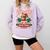 Boston Terrier My Christmas Spirit Dog Santa Claus X-Mas Comfort Colors Sweatshirt Orchid