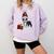 Boston Terrier Christmas T Shirt-Life Is Merrier Premium Tri-Blend Comfort Colors Sweatshirt Orchid