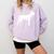 Boston Terrier Comfort Colors Sweatshirt Orchid
