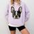 Boston Terrier Cute Puppy Face Dog Lover Pet Owner Comfort Colors Sweatshirt Orchid