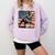 Boston Terrier Dog 4th Of July USA American Flag Patriotic Comfort Colors Sweatshirt Orchid