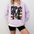 Boston Terrier Dog American Flag 4th Of July Patriotic Puppy Comfort Colors Sweatshirt Orchid