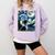 Boston Terrier Dog Art Van Gogh Starry Night Boston Terrier Comfort Colors Sweatshirt Orchid