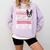 Boston Terrier Dog Bostie Halloween Costume Dog For Kids Comfort Colors Sweatshirt Orchid