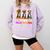 Boston Terrier Dog Halloween Christmas Hallothanksmas Men Women Kids Comfort Colors Sweatshirt Orchid