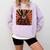 Boston Terrier Dog Japanese Art Samurai Ukiyo-e Comfort Colors Sweatshirt Orchid