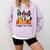 Boston Terrier Dog Lover Fall Ya'Ll Halloween Costume Men Women Comfort Colors Sweatshirt Orchid