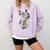 Boston Terrier Dog Graphic Pet Art Boston Terrier For Men Women Kids Comfort Colors Sweatshirt Orchid
