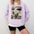 Boston Terrier Dog UFO Alien Extraterrestrial Selfie Comfort Colors Sweatshirt Orchid