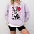 Boston Terrier Dog Valentine's Day Dog Owner Comfort Colors Sweatshirt Orchid