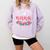 Boston Terrier Grandma Nana Dog Lover Christmas Comfort Colors Sweatshirt Orchid