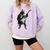 Boston Terrier Guitar Comfort Colors Sweatshirt Orchid