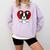 Boston Terrier Heart Cute Puppy Lover Or Dog Owner Comfort Colors Sweatshirt Orchid