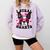 Boston Terrier Heart Glasses Girls Bostie Valentines Day Comfort Colors Sweatshirt Orchid
