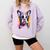 Boston Terrier Lover Pop Art Color Boston Terrier Dog For Men Women Girls Kids Comfort Colors Sweatshirt Orchid