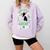 My Boston Terrier Is My Lucky Charm Paw Dog St Patrick's Day Comfort Colors Sweatshirt Orchid