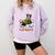 Boston Terrier Merry Christmas Tree Lights Dog X-Mas Dogs Comfort Colors Sweatshirt Orchid