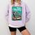 Boston Terrier Merry Christmas Tree Truck Dog X-Mas Comfort Colors Sweatshirt Orchid