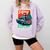 Boston Terrier Merry Christmas Tree Truck Santa Dog X-Mas Comfort Colors Sweatshirt Orchid