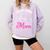 Boston Terrier Mom Comfort Colors Sweatshirt Orchid