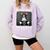 Boston Terrier Mug Shot Guilty Dog Comfort Colors Sweatshirt Orchid