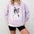 Boston Terrier Papa Cool Dog Lover USA American Flag Men Women Comfort Colors Sweatshirt Orchid