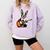 Boston Terrier Playing Guitar Boston Terrier Comfort Colors Sweatshirt Orchid