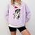 Boston Terrier Santa Christmas Lights Xmas Dog Lover Men Women Kids Comfort Colors Sweatshirt Orchid