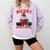 Boston Terrier Santa Claus Hat Merry Christmas Dog X-Mas Comfort Colors Sweatshirt Orchid