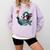 Boston Terrier Selfie Statue Of Liberty 4th Of July American Comfort Colors Sweatshirt Orchid