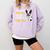 Boston Terrier Shirt I Will Find You And I Will Lick You Comfort Colors Sweatshirt Orchid