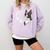 Boston Terrier Shirts For Women Girls Kids Heart Cute Comfort Colors Sweatshirt Orchid