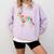 Boston Terrier Tacos Mexican Cinco De Mayo Taco Comfort Colors Sweatshirt Orchid