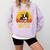 Boston Terrier Never Underestimate a Girl With a Bostie Comfort Colors Sweatshirt Orchid
