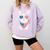 Boston Terrier USA Flag Sunglasses Patriotic 4th Of July Comfort Colors Sweatshirt Orchid