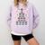 Boston Terrier Xmas Tree Lights For Men Women Boston Terrier Comfort Colors Sweatshirt Orchid