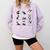 Boston Terriers Yoga Comfort Colors Sweatshirt Orchid