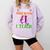 My Broom Broke So Now I Teach Teacher Witch Halloween Comfort Colors Sweatshirt Orchid