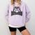 Bulldogs Teacher Student School Sports Fan Team Spirit Comfort Colors Sweatshirt Orchid