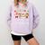 All Is Calm Xmas Kindergarten Christmas Season Teacher Comfort Colors Sweatshirt Orchid