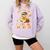 You Can't Scare Me I'm A School Teachers Assistant Halloween Comfort Colors Sweatshirt Orchid