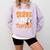 You Can't Scare Me I'm A Teacher Halloween Spooky Season Comfort Colors Sweatshirt Orchid