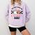 You Can't Scare Me I Teach Art Retro Teacher Ghost Halloween Comfort Colors Sweatshirt Orchid