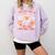 You Cant Scare Me I Teach Kindergarten Teacher Halloween Comfort Colors Sweatshirt Orchid