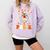 You Cant Scare Me I Teach Pre-K Teacher Halloween Comfort Colors Sweatshirt Orchid