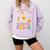 You Can't Scare Me I Teach Pre-k Teacher Halloween Ghost Men Women Kids Comfort Colors Sweatshirt Orchid