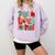 Christmas Coquette Bow Teacher Teach Love Inspire Comfort Colors Sweatshirt Orchid Christmas Coquette Bow Teacher Teach Love Inspire Comfort Colors Sweatshirt Orchid