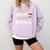 Coffee Gives Me Teacher Powers Teacher Comfort Colors Sweatshirt Orchid
